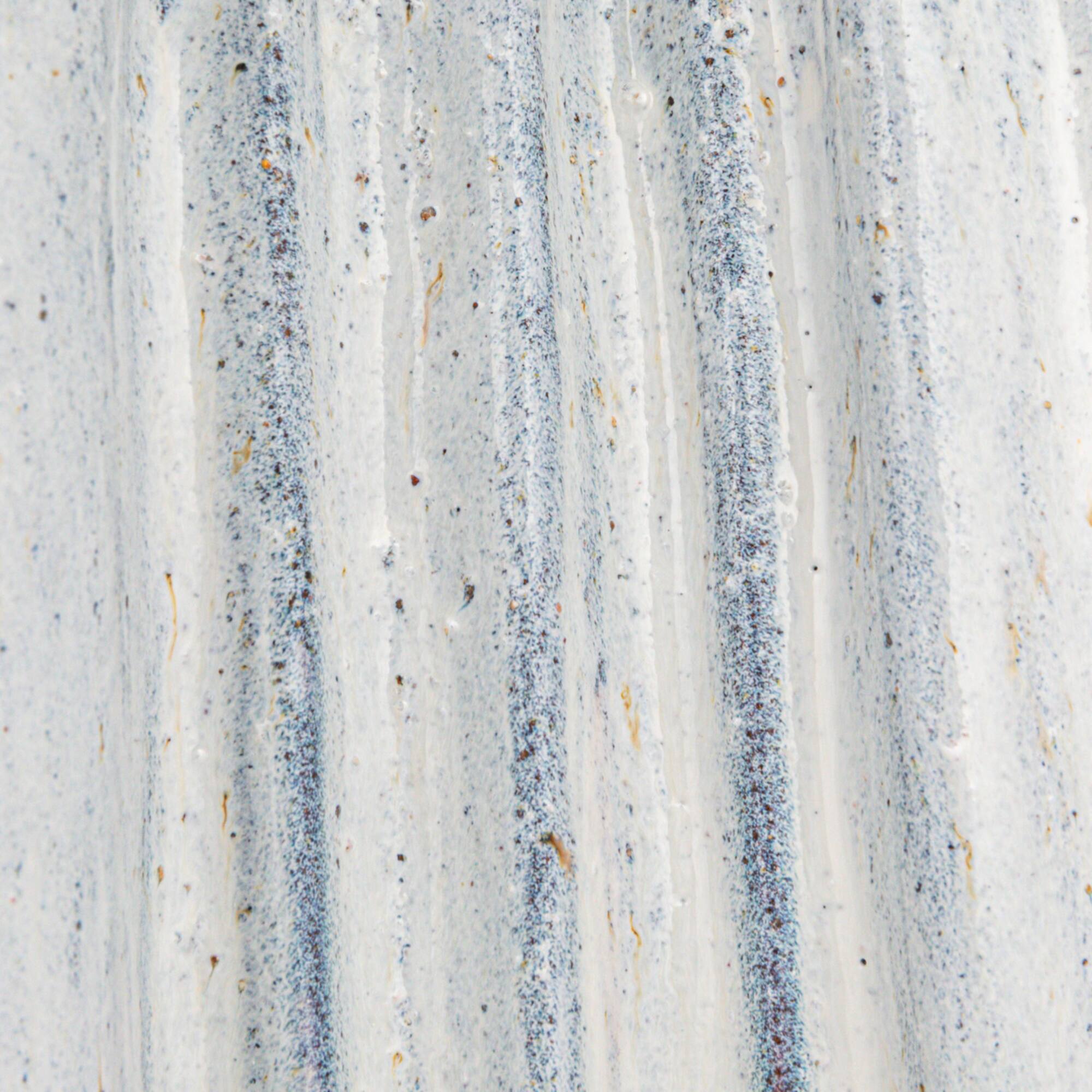 Hello Honey® 8.75" White Organic Stoneware Vase with Reactive Glaze